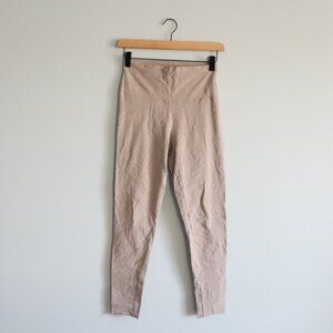 TNA Women's Sz M Beige High‎ Rise Seamless Activewear Stretch Casual Leggings